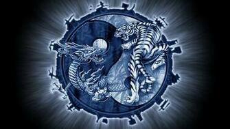 Dragon Yin Yang Wallpaper