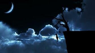 Hanging Wallpaper Night Desktop