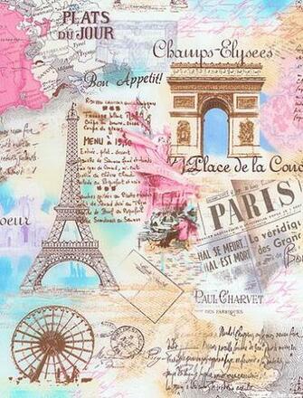 Paris Spring Vintage Vacation Pastel Pink