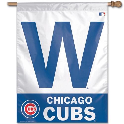 Chicago Cubs Win W Banner And Flag Wrigley Mlb