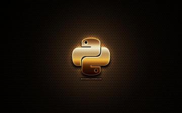 Wallpaper Python Glitter Logo Programming Language