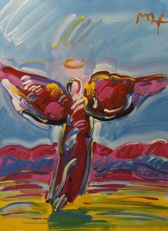 Peter Max Ascending Angel Image
