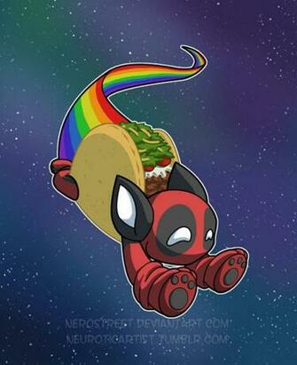 Nyan Deadpool Taco Cat By Nerostreet
