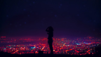 Woman Standing Silhouette Wallpaper HD Photography 4k Image
