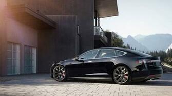Location Home Cars Tesla Black Model S Wallpaper