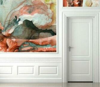 Watercolor Wallpaper By Black Crow Studios Apartment Therapy