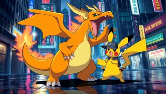 Detective Pikachu Charizard Wallpaper