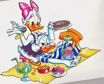 Disney HD Wallpaper Daisy And Donald Duck