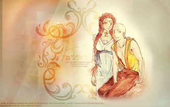 Aang And Katara Avatar The Last Airbender Wallpaper