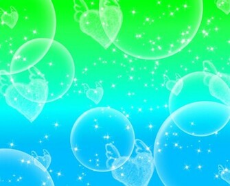 Lovely Green Blue Background By Yuninaoki