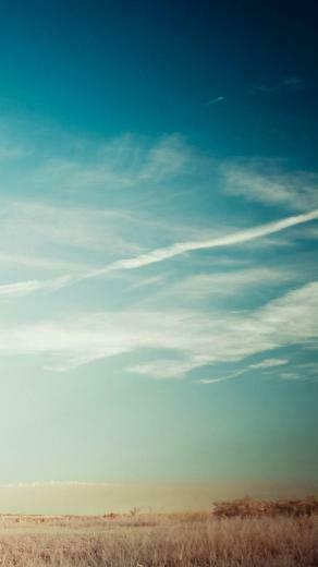 Blue Sky Autumn Wallpaper iPhone