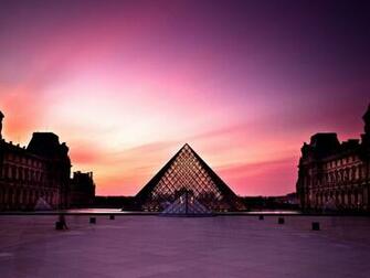 Sunset Louvre Museum Wallpaper Allwallpaper In