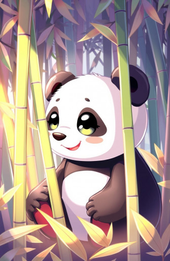 Cute Anime Panda Wallpaper