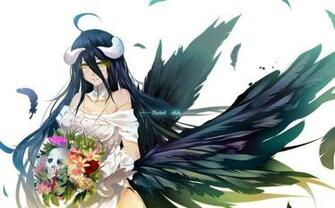 Albedo Bba Biao Horns Overlord Wings Konachan