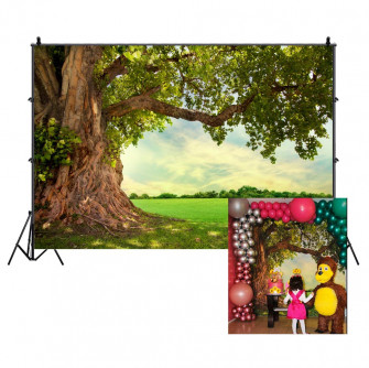 Amazon Csfoto Huge Tree Backdrop Rural Scenery Field