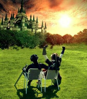 Link And Dark Relaxing In Hyrule Field By Echolox