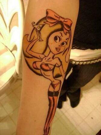 Pin Up Girl Tattoo Rate My Tattoos By Design Designs Amp