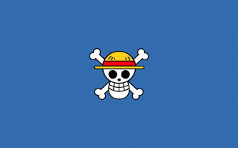 One Piece Logo Blue Wallpaper