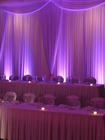 Head Table Backdrops With Swag Mdm Entertainment