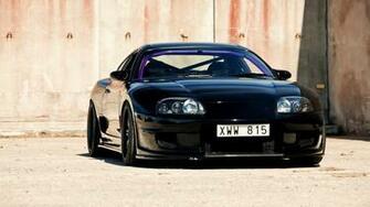 Toyota Supra Black Car X Close