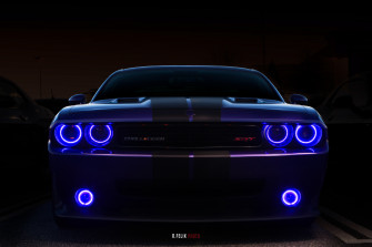Dodge Challenger Srt Angel Lights Wallpaper HD Cars 4k