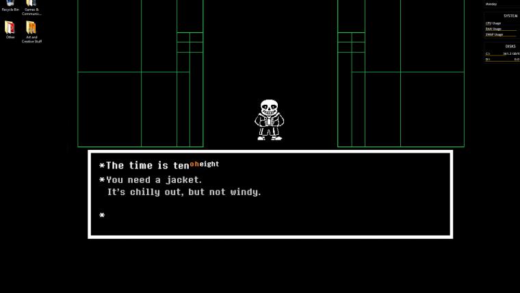 Spoilers Again Update To My Undertale Rainmeter Skin