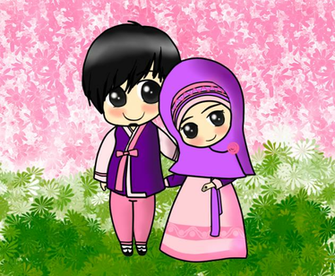 Muslim Couple Chibi Couples Islamicartdb