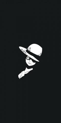 Wallpaper Anime Monkey D Luffy Dark Minimal