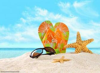 Showing Gallery For Flip Flops On The Beach Wallpaper