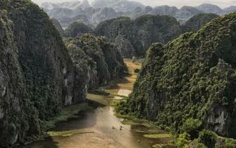 Wallpaper Near Tam Coc Vietnam Mountains Desktop Nature