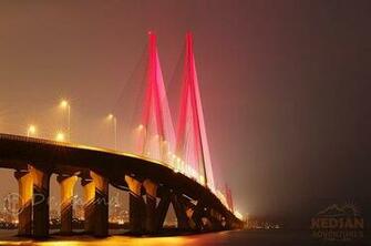 From Band Stand Picture Of Bandra Worli Sea Link Mumbai