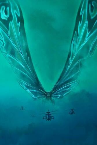 Official Mothra Poster Textless Godzilla In