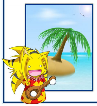 Kawaii Hawaii Yellow 8d By Mariahacorn