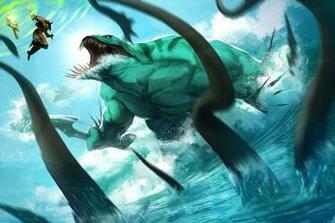 Dota Tidehunter Vs Yurnero Wallpaper