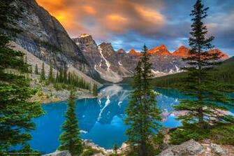 Lake Banff National Park Alberta Canada Desktop Wallpaper