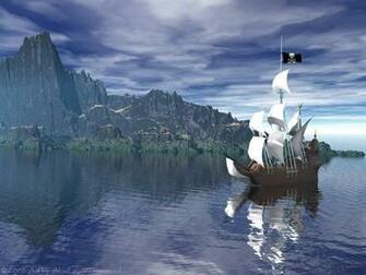 Pictures Pirate Ship Near The Shore 3d Wallpaper For