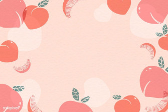 Peach Patterned Background With Design Space Vector Wallpaper