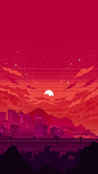 Wallpaper Pixel Art Landscape Background