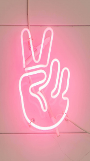 Neon Pink Aesthetic Wallpaper