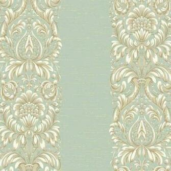 Teal Taupe HD6944 Stripe Damask Wallpaper Textures