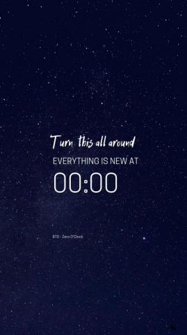 Quotes Wallpaper Bts Zero O Clock Lyrics