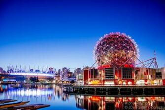 Vancouver Nightlif HD Wallpaper Background Image