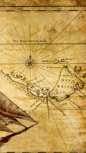Old Map iPhone 5s Wallpaper iPad