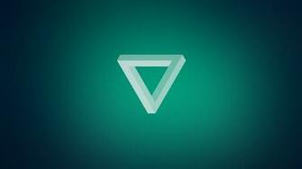 HD Background Inverted Triangle Shape Green Abstract Light Spot