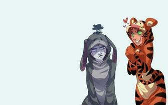 Eeyore Raven Starfire Teen Titans Tigger Wallpaper