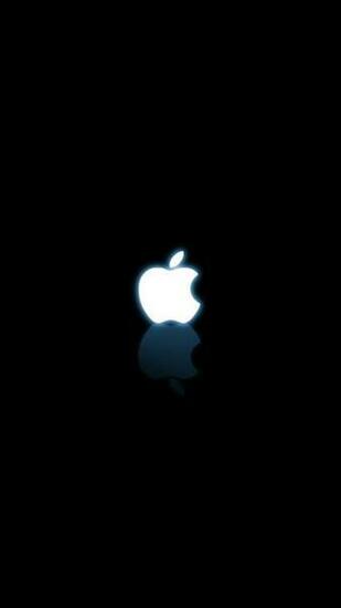 Black And White Apple Logo iPhone6 Wallpaper Tite
