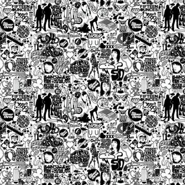 Comics Black And White iPad Wallpaper
