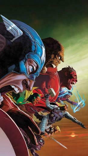 Avengers iPhone Wallpaper Laser Time