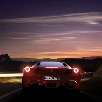 Running Ferrari iPad Air Wallpaper iPhone