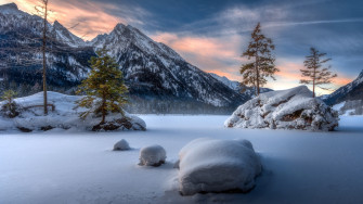 Nature Landscape Winter Snow 4k HD Wallpaper Image
